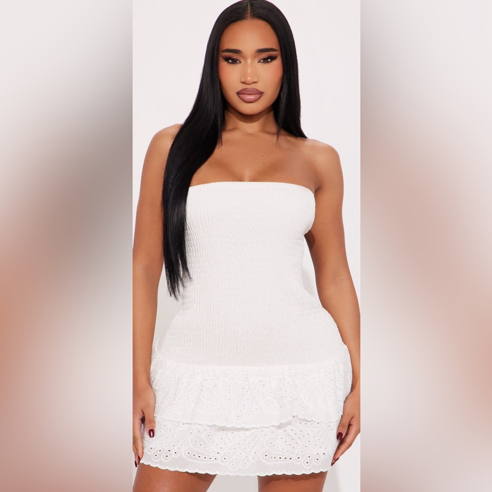NWT FN Strapless Eyelet Dress - XL